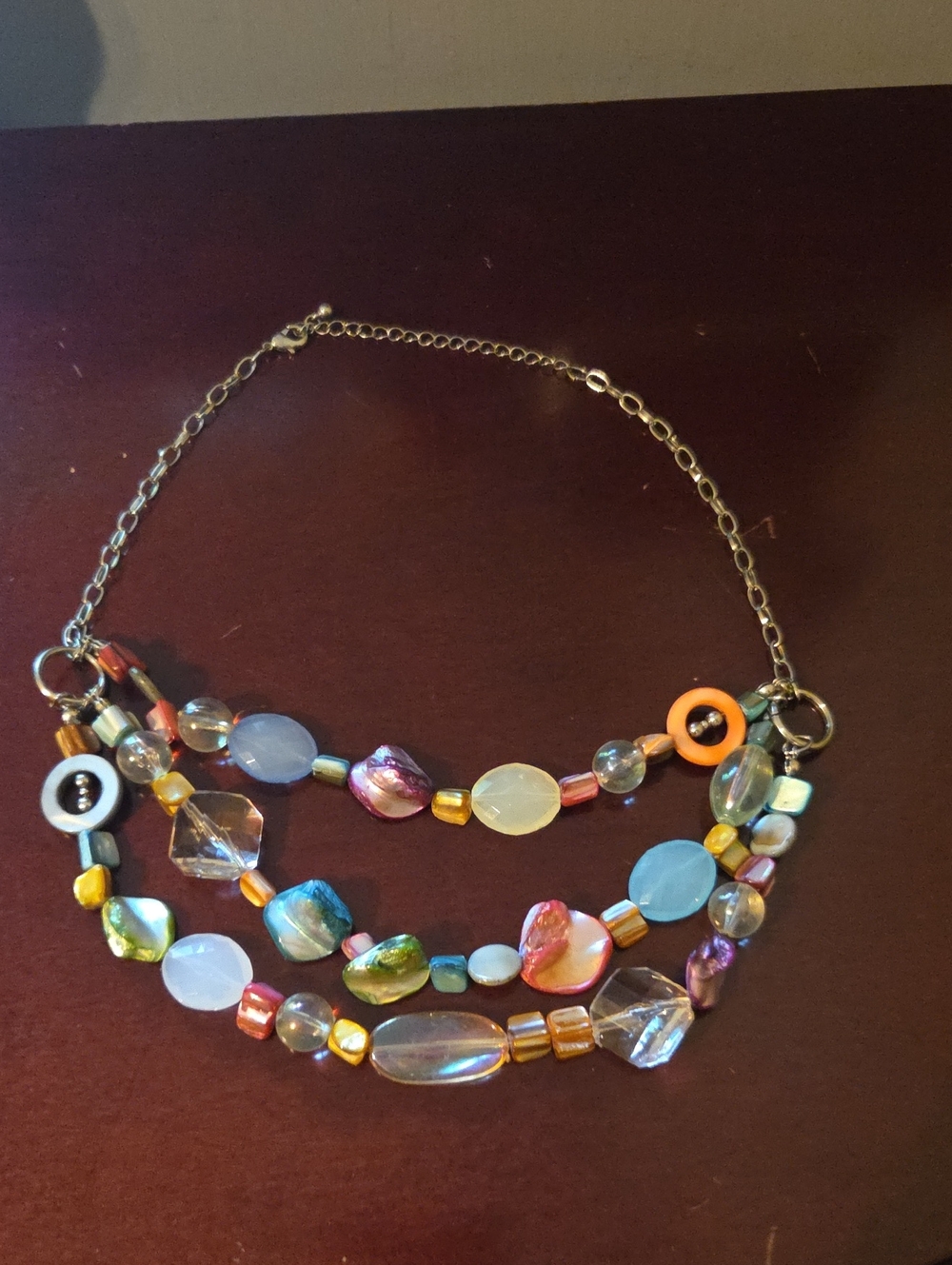 Multicolor Beaded Statement Necklace - Women Jewelry